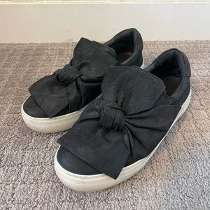 J Slides Bow Detail Sneaker Size 8